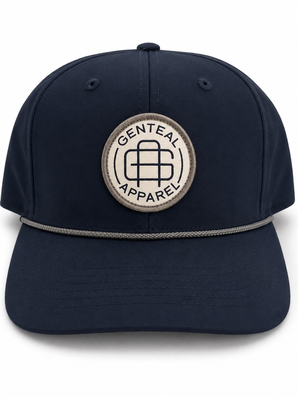 Genteel Apparel Navy Rope-Detail Baseball Cap